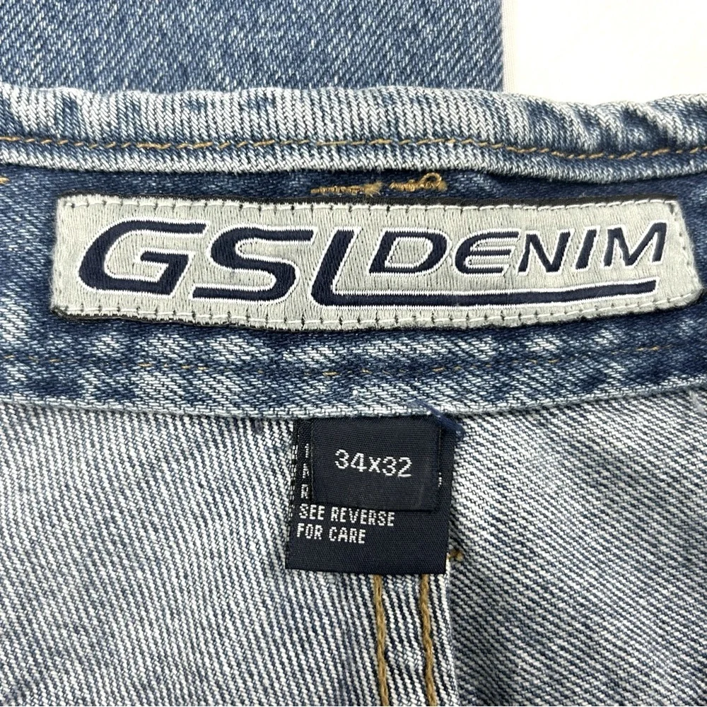 GSL Denim Straight Cut Jeans Size 34 X 32 Men's - Picture 9 of 12